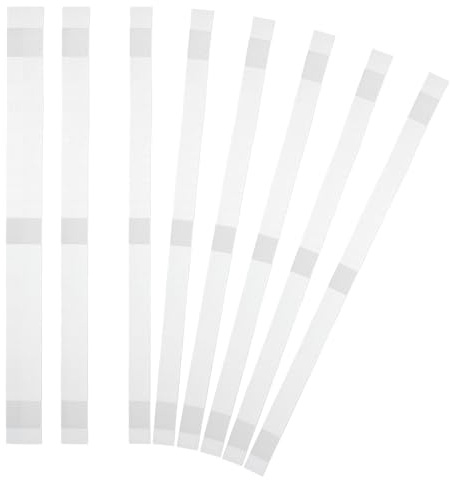 PATIKIL 15x285mm Bandes De Reliure Thermique, 20PCS Bandes Adhésives À Colle Fondue Avec Support Maille Pour Réparation De Livres Albums Photos Fichiers Artisanat Format A4 Lettre, Blanc