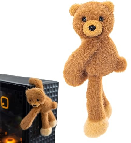 Bkljkf Aimants en forme d'animal | Peluche | Pendentif décoratif ours pour réfrigérateur table lit chambre d'enfant maison famille