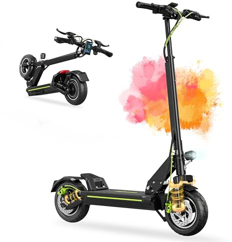 TODIMART D6 Trottinette Electrique Adulte Autonomie 50-55KM Batterie 48V 13Ah Moteur 500W (pic 800W) Trotinette Électrique Pliante Portable Puissante Tout Terrain Ultra Legere Double Suspension