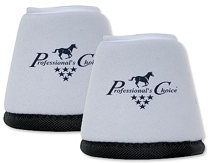 Professional's Choice Equine Quick Wrap Hoof Bell Boot, Pair (Small, White)