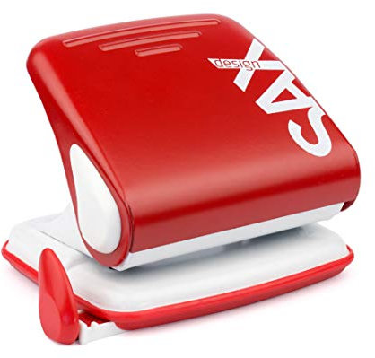 SAX Locher 418, für bis zu 30 Blatt, inkl. Anschlagschiene, aus robustem Material, modernes und stilvolles Design