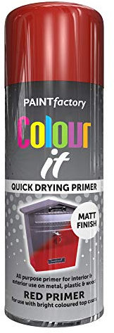 PAINTfactory Colour It Red Primer, 400 ml Spray Paint