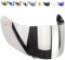 Helmvisier Agv K5 K1 K3 sv K5s S4-sv Horizon Skyline Stealth-sv Visier Klar Blau Smoke Iridium Gold Spiegel Ersatzvisier Gt-2 Nicht Original Aftermarket (Silber Spiegel)