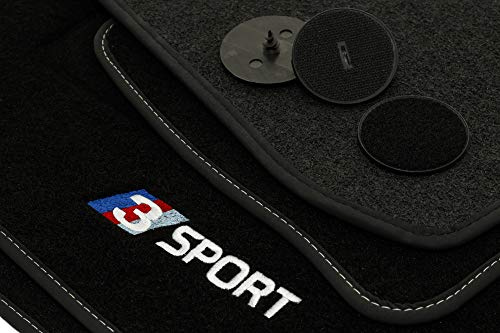 Sport Velour Fußmatten Satz für BMW 3er E46 (1998-2006) - 4-teilig - Passgenau