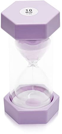 Kids Colorful Sand Hourglass - 10 Min Kitchen Timer Set