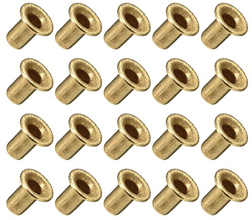 METALLIXITY Foro Passante Rivetto (3x5mm) 200pz, Rame Cavo Rivetto Dadi - per PCB Tavole, Ramato