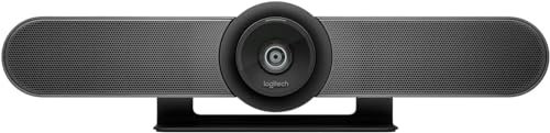 Logitech MeetUp 4K Ultra HD Kamera für Konferenzräume, Schwarz (Renewed)