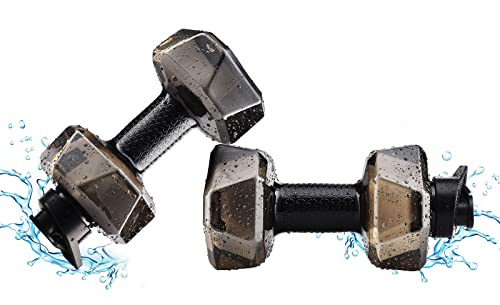 TITA-DONG Haltères Aquatiques de Natation, Haltères de Fitness pour Exercices en Piscine, équipement de Sports Nautiques, Poids Remplissables à l'eau pour L'apprentissage de la Natation