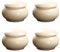 Whakano 1 Stück Luftdichtes Keramikglas Keramikdose Mini-teedose,Aufbewahrungsbehälter Mit Deckel,Reisebehälter Creme Unterbehälter,für Lippenbalsam Halter Mini-Kunsthandwerk,Beige,XS