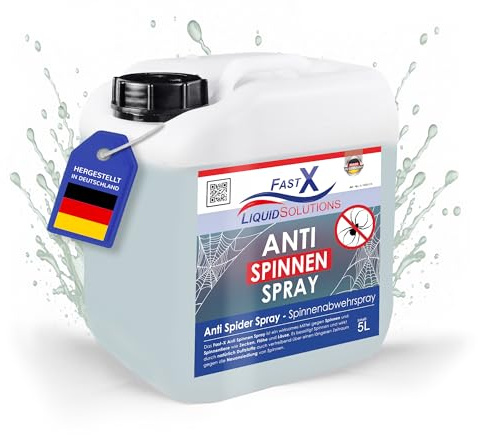 FAST X Anti-Spinnen Mittel Kanister - Effektive Spinnenabwehr für ein spinnenfreies Zuhause - 5 Liter