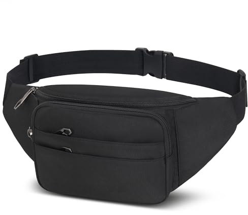 Bumbag Waist Fanny Pack for Men Women Unisex Bum Bag with Adjustable Belt for Outdoor Sport Running Hiking Jogging Travel