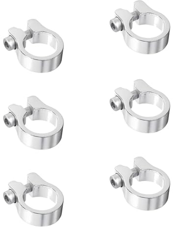 6 Pièces Pince Selle Velo Alliage d'Aluminium, Collier Selle Universel En Alliage, Collier Boulon Vélo Alliage D'Aluminium, Bike Colliers Selle Pour Vélo, Avec Écrou, Pour La Plupart Des Vélos