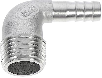 TOYANDONA Gomito per Flessibile Gradi in Inossidabile Connettore Adattatore per Flessibile Connettore per Gradi