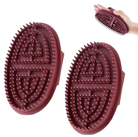 2 Cepillos de Masaje Corporal Profesional,Cepillo de masaje de Meridianos Ergonómico y suave con la piel,para Cuidado Corporal y Alivio Tensional,Espalda,Vientre,Piernas y Relajación