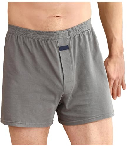 Calzoncillos tipo bóxer para hombre, ajuste holgado, con correa de suspensorio, mejora el abultamiento, partidarios deportivos para hombres, entrenamiento sólido, cómodo, ropa interior de algodón