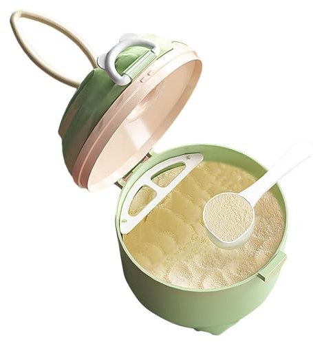 Milk powder carrier for travel, milk powder holder, milk powder dispenser, travel milk powder container with separate compartment, practical for new parents when travelling