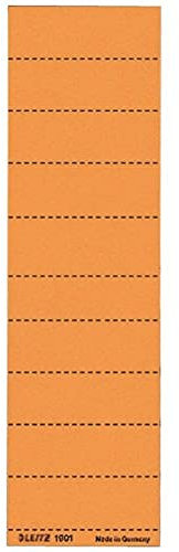 Leitz 1901-45 Blankoschildchen, Karton, 4zeilig, 60 x 21 mm, orange