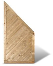 Massive Sichtschutz Dichtzäune im Maß 90 x 180 auf 90 cm (Breite x Höhe) mit Profilbrett Design aus Kiefer/Fichte Holz, druckimprägniert Stuttgart Massiv