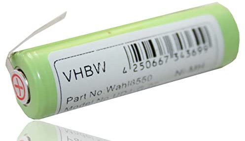 vhbw Batería Recargable Compatible con Philips HQ7363, HQ7370, HQ7390 afeitadora, cortadora de Pelo (2000 mAh, 1,2 V, NiMH)