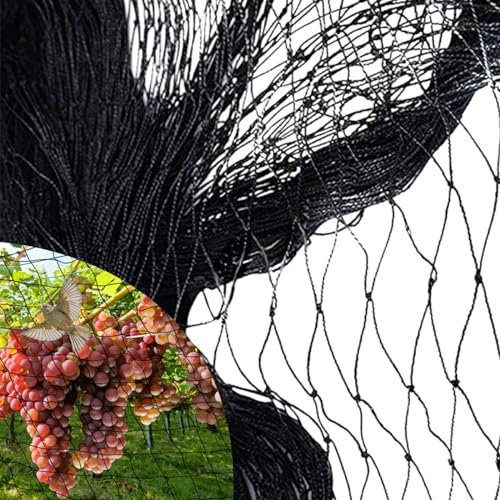 IKIJM Filet Anti Oiseaux Voliere: Filet Poules de Protection - Polyvalente Filet Anti Pigeon pour Plante pour Oiseaux 2.5cm de Mailles (7.5mx15m-2.5cm)