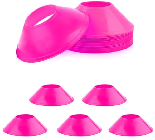 XIHIRCD 15pcs Soccer Cones for Sports Training, Mini Football Pylons Cones Flexible Agility Sports Cones Practice Cones for Football Basketball Running Drills Sports Games Field Cone Markers Kids