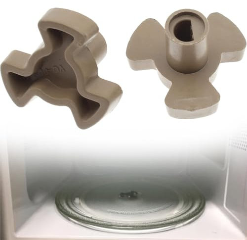 PYEUIFT 2 Piezas Acoplador de plato giratorio para microondas Soporte de guía de rodillos para microondas Acoplador de plato giratorio Bandeja universal para microondas Plataforma para microondas