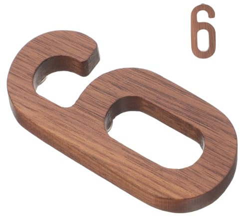 POPETPOP Modern Oversized House Number Sign Solid Wood Address Plaques Large Front Door Numbers for Home