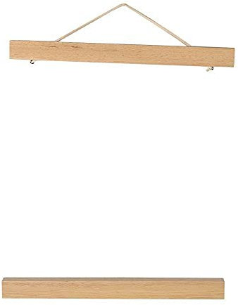 Nimomo Percha Rieles Magnética Marco, Riel magnético para póster de 40 cm, barra magnética para póster para imprimir obras de arte