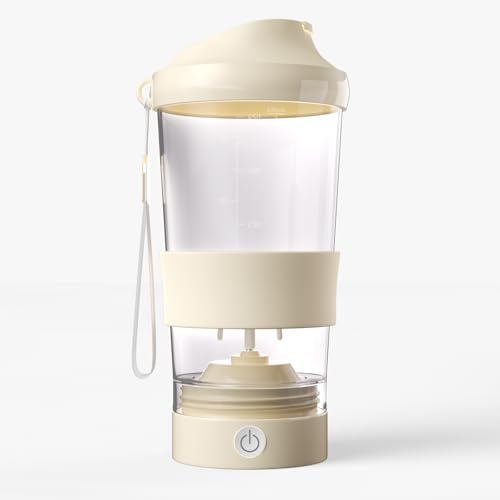 530ml Tritan Elektro Shaker Proteinshake, 7000 U/min - Perfekt für Gym & Reise | Klumpenfreie Drinks in Sek., BPA-Frei, Auslaufsicher, Selbstreinigend, Protein Shaker für Protein, Kaffee, Meal Prep