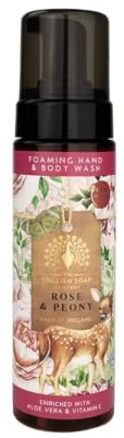 The English Soap Company Vegan-Friendly Foaming Hand & Body Wash (Rose & Peony)