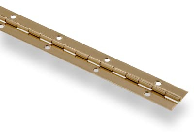 The Hillman GroupThe Hillman Group 851071 36 x 1-1/2 Continuous Hinge- Surface Mount - Fixed Pin - Brass Finish 1-Pack