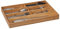 Relaxdays Besteckkasten, 7 Fächer, Bambus, Schubladenkasten für Besteck & Küchenutensilien, HBT: 4,5x30,5x44,5 cm, natur