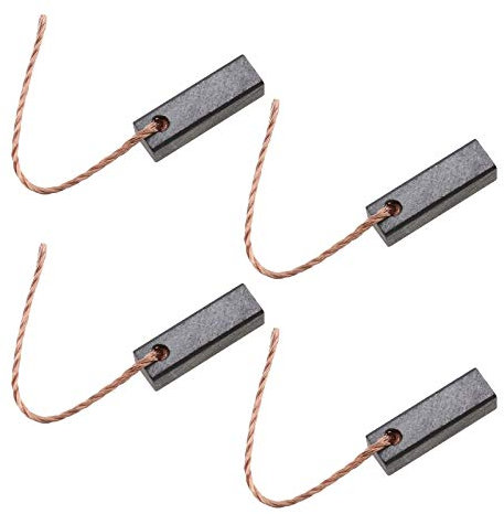 OTOTEC Lot de 4 balais de charbon pour moteur électrique 5 x 5 x 16 mm avec fil de cuivre 12–24 V pour pompe de véhicule, essuie-glace, ventilateur, souffleur, élévateur