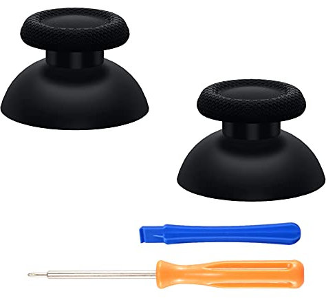 eXtremeRate Black Replacement Thumbsticks for ps5 Controller, for ps5 Controller Analog Stick, Custom Joystick for ps4 All Model Controller