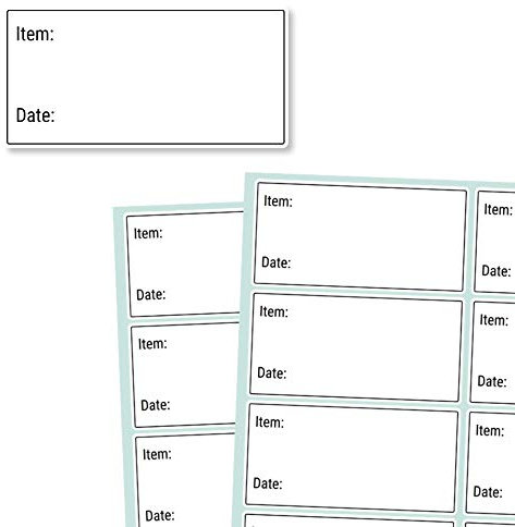 200 Labels, Removable Freezer Food Date Labels Stickers - 5 x 2.5cm