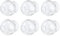 Hemoton Set di 6 coppette cinesi in vetro per terapia di coppettazione, set di coppettazione per massaggi, per alleviare la schiena, per professionisti (2. 36 x 2. 36 x 1. 246 cm)