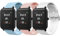 MoKo 3 Stück Armband Kompatibel mit Amazfit Active/Active 2/GTS/GTS 2/2 Mini/2e/3/4/4 Mini/Bip 3/3 Pro/Bip U/U Pro/Lite/GTR Mini/42mm, 20mm Weiches Silikon Sport Uhrenarmband für Damen Herren, H+R+S