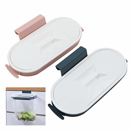 gexuamz Supporto per sacco della spazzatura sospeso, per riporre i rifiuti della cucina e per mantenere la cucina pulita (2 pezzi)