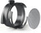 54mm Dosing Funnel and Puck Screen Set, Espresso Coffee Accessrioes Aluminum Metal for Sage Delonghi Portafilter, Black