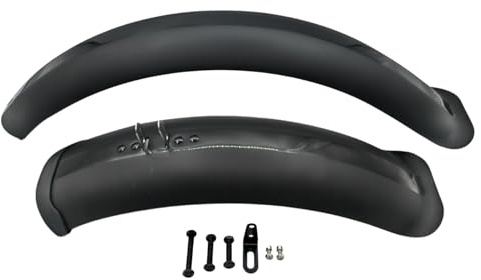 ZSYALY - Parafanghi per pneumatici di bicicletta, kit parafango per bicicletta, copertura completa, facile set parafango anteriore e posteriore (50 x 10 cm), nero