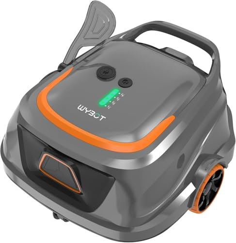 WYBOT A1 Automatischer Poolsauger Akku - 120 Min Betrieb für Flachbecken bis 100㎡, Energiesparmodus & Doppelfilter-System