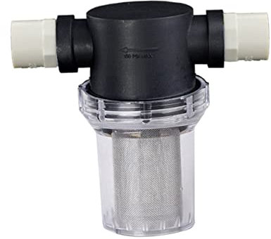 iplusmile Filtro Per Acqua Ad Alta Pressione Nero Per Lavatrice Tubo Da Giardino in Pvc Da 25 Mm 40 Maglie Facile Da Usare Pompa Per Idropulitrice