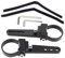 Light Bar Montage Brackets, LED Light Bar Monting Brackets | 2 Teile Montagehalterung LED Leuchten Roll Käfighalter - Verstellbare Autokuzus -Schwerlastrohrklemme für Dachträger