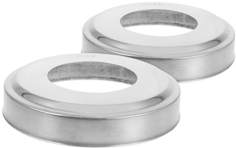 VANZACK 2pièces Plaques De Rosaces Acier Inoxydable Couvre-rosaces pour Échelle De Piscine Creusée De Rechange pour Échelle De Piscine