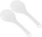 Hemobllo 2Piezas Arroz Reutilizable Cocina Blanca Ergonómico Servir Arroz y Ensaladas Utensilios de Cocina y Fáciles de Limpiar