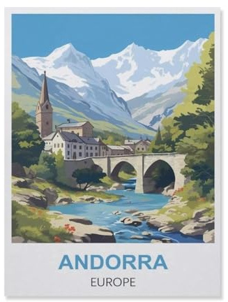 Jigsaw Puzzle 1000 Piece，Andorra Europe，Classic Puzzle DIY Kit Wood Toy Unique Gift Home Decor（75x50cm）-ES45