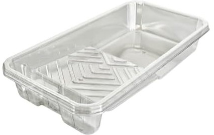 1 PcsPaint Tray, Paint Roller Trays & 13 Clear Paint Tray Liners Inserts, 11.61 x 6.1 x 1.97 inch Black Painting Trays for 4 Painting Rollers, for Easily Switching between Paint Colors