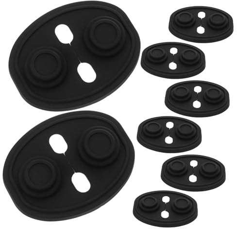 ORFOFE 8 Pièces Protections Silencieuses pour Serrure de Porte Voiture Silicone Coussins Vibration Housses Adhésives pour Verrouillage du Bruit et Protection