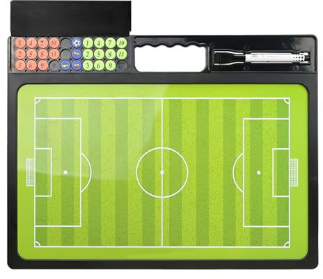 Tavola da Calcio Magnetica, pianificatore strategico di Allenamento, Mappa del Campo della con Set di pennarelli, Robusta tavola da Allenamento, Strumento di Pianificazione Sportiva con