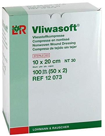 VLIWASOFT Vlieskompressen 10x20 cm steril 6l. 50X2 St